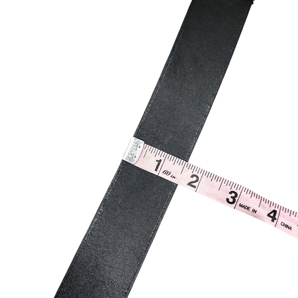 Montblanc Black Thick Leather Classic Pin Reversible Buckle Belt 44" - Picture 15 of 15